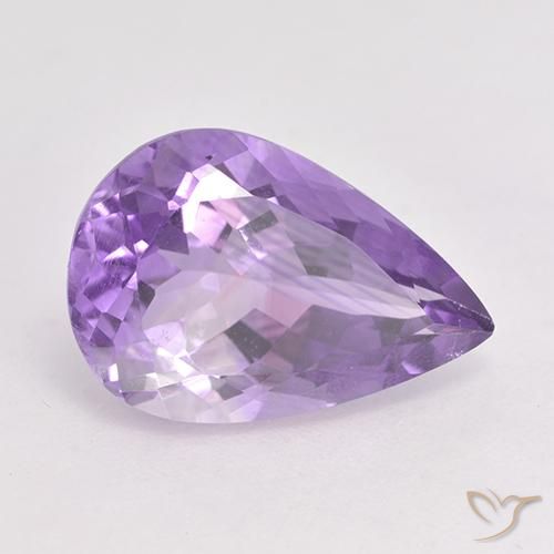 9,17 ctw natürlicher Mittelviolett Amethyst, Birnenform, VS