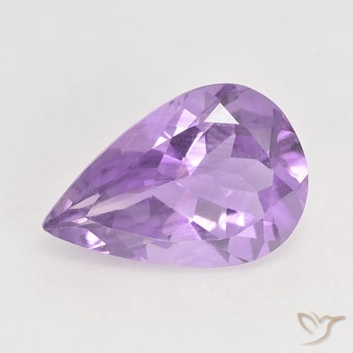 4.32ct Natürlicher Mittelviolett Amethyst, Birnenform, VVS-VS