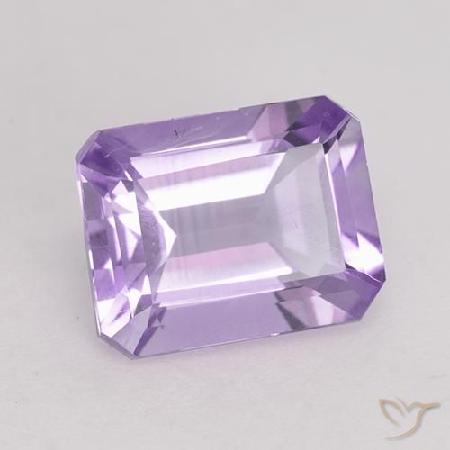 2.18ct Natürlicher Mittelviolett Amethyst, Smaragdschliff, VS