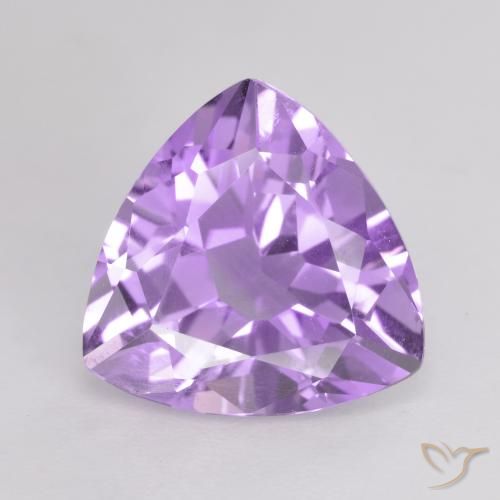 2.74ct Natürlicher Tiefes Irisviolett Amethyst, Trillion, VVS-VS
