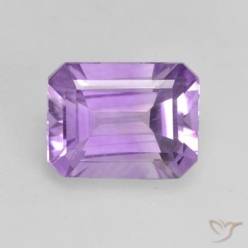 1.97ct Natürlicher Mittelviolett Amethyst, Smaragdschliff, VVS-VS