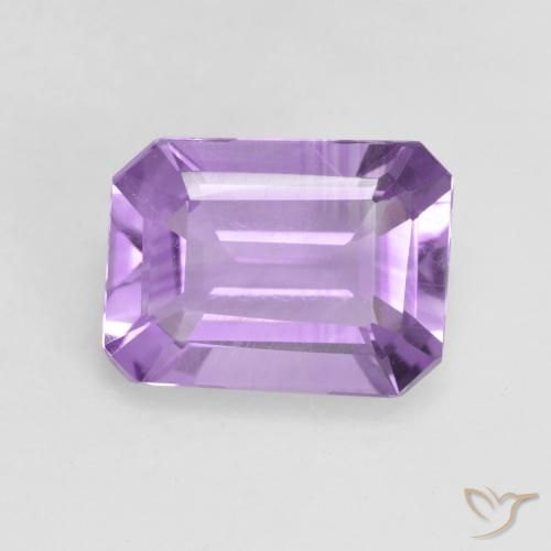 1.88ct Natürlicher Mittelviolett Amethyst, Smaragdschliff, VVS-VS
