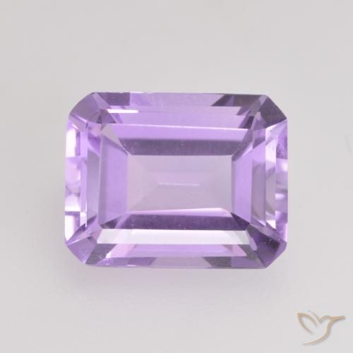 2.10ct Natürlicher Mittelviolett Amethyst, Smaragdschliff, VVS-VS