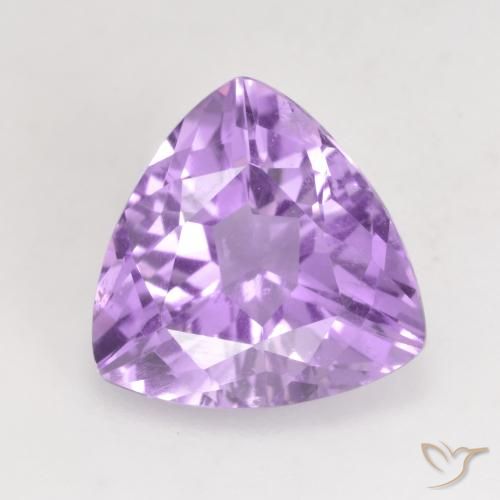 3.07ct Natürlicher hellviolett Amethyst, Trillion, VVS-VS, Photo A