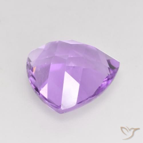 9,17 ctw natürlicher Helles rosa Violett Amethyst, Trillion, VVS-VS