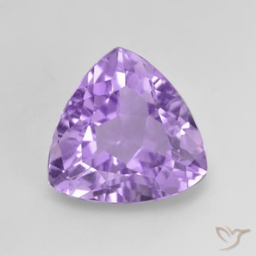 2.96ct Natürlicher Mittelviolett Amethyst, Trillion, VVS-VS