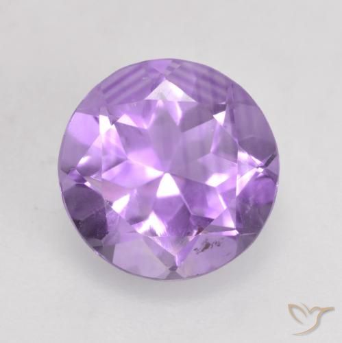 1.26ct Natürlicher Mittelviolett Amethyst, Runden, VS