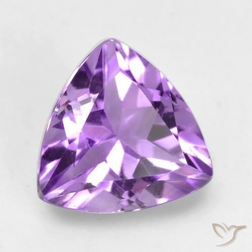 9,17 ctw natürlicher Mittelviolettes Violett Amethyst, Trillion, VVS-VS