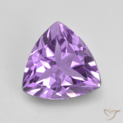 1.57ct Natürlicher Mittelviolettes Violett Amethyst, Trillion, VVS-VS