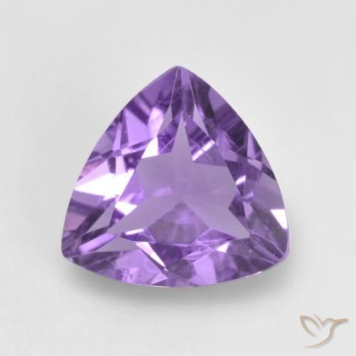 1.39ct Natürlicher Mittelviolett Amethyst, Trillion, VVS-VS