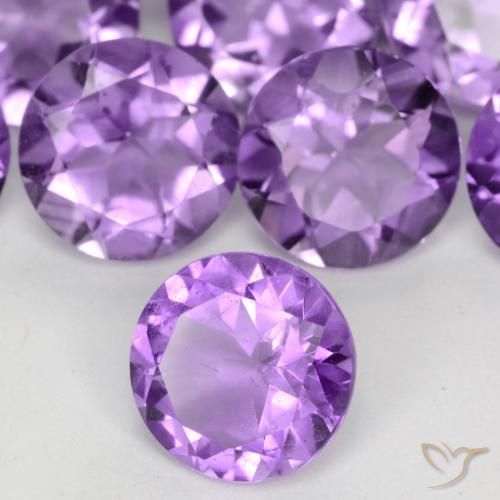 9,17 ctw natürlicher Mittelviolett Amethyst, Runden, VS