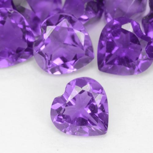 9,17 ctw natürlicher Lebhaftes Violett Amethyst, Herz, VS