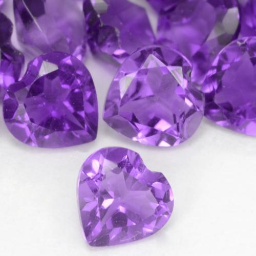 9,17 ctw natürlicher Lebhaftes Violett Amethyst, Herz, VS