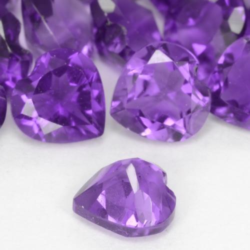 9,17 ctw natürlicher Lebhaftes Violett Amethyst, Herz, VS