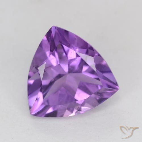 2.25ct Natürlicher Lebhaftes Violett Amethyst, Trillion, VS