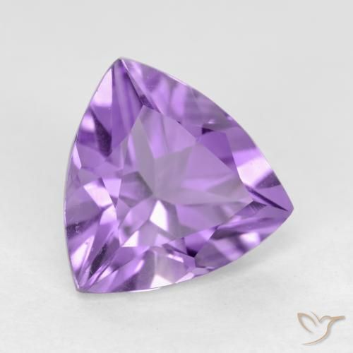 9,17 ctw natürlicher Rosaig-violett Amethyst, Trillion, VVS-VS