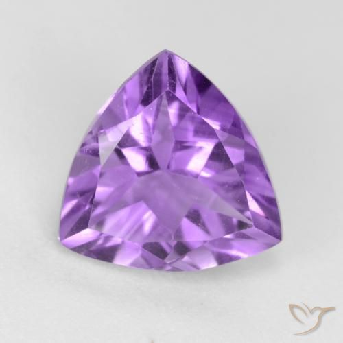 2.25ct Natürlicher Tiefviolettes Violett Amethyst, Trillion, VVS-VS
