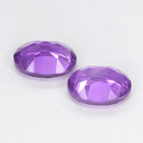 0,61 ct natürliche Mittel-helles Violett Amethyst-Edelsteine, Oval Schliff, VVS-VS