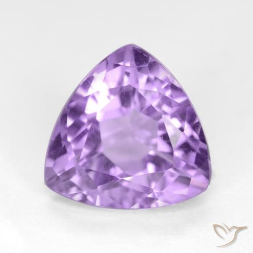 3.21ct Natürlicher Mittelviolett Amethyst, Trillion, VS