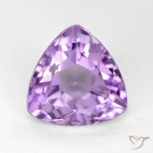 3.14ct Natürlicher Mittelviolett Amethyst, Trillion, VS