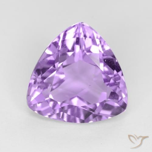 2.98ct Natürlicher Mittelviolett Amethyst, Trillion, VVS-VS