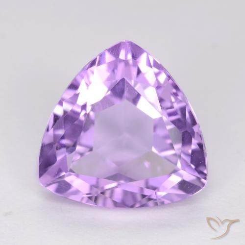 3.15ct Natürlicher Mittelviolett Amethyst, Trillion, VS