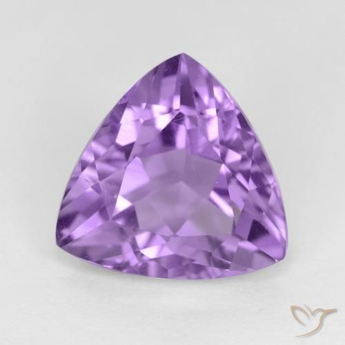 3.09ct Natürlicher Mittelviolett Amethyst, Trillion, VVS-VS