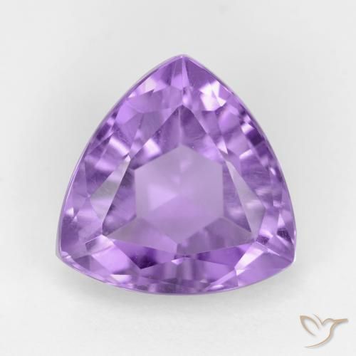 3.13ct Natürlicher Mittelviolett Amethyst, Trillion, VS