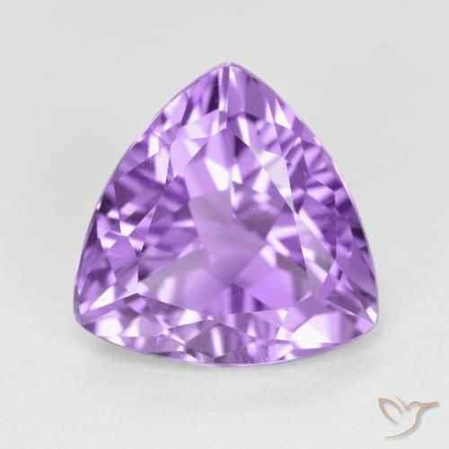 2.90ct Natürlicher Mittelviolett Amethyst, Trillion, VS