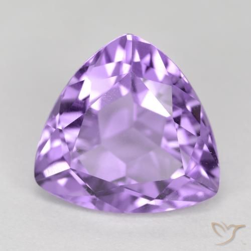 3.05ct Natürlicher Rosaig-violett Amethyst, Trillion, VS