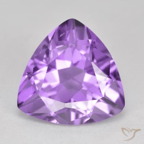 2.81ct Natürlicher Mittelviolett Amethyst, Trillion, VS