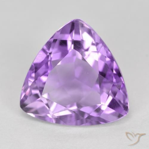 9,17 ctw natürlicher Rosaig-violett Amethyst, Trillion, VVS-VS