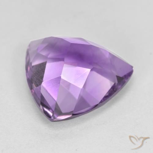 9,17 ctw natürlicher Rosaig-violett Amethyst, Trillion, VVS-VS