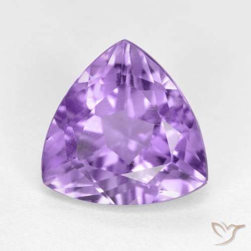 2.88ct Natürlicher Mittelviolett Amethyst, Trillion, VS