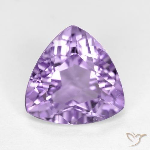 2.97ct Natürlicher Mittelviolett Amethyst, Trillion, VS-SI