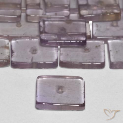 15.44 ct natürliche gräulich-v Amethyst-Edelsteine, Quadrat, Transparent