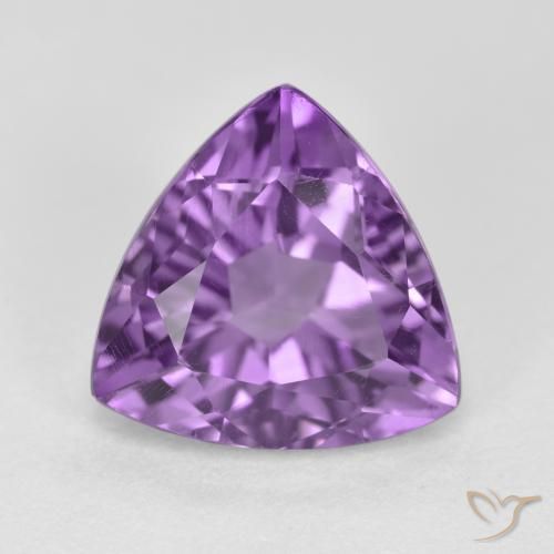 2.94ct Natürlicher Tiefviolettes Violett Amethyst, Trillion, VS