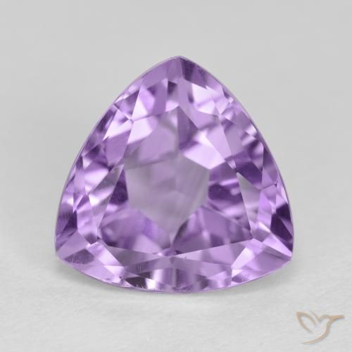 3.12ct Natürlicher Tiefes Irisviolett Amethyst, Trillion, VS