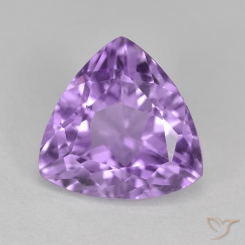 3.00ct Natürlicher Tiefes Irisviolett Amethyst, Trillion, VS