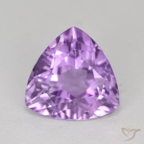 2.74ct Natürlicher Mittelviolettes Violett Amethyst, Trillion, VS