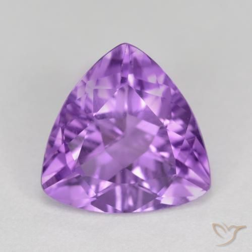 2.61ct Natürlicher Mittel-Dunkelviolett Amethyst, Trillion, VS