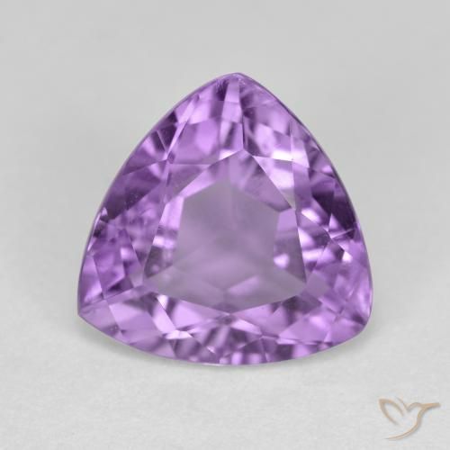 2.89ct Natürlicher Rosaig-violett Amethyst, Trillion, VS