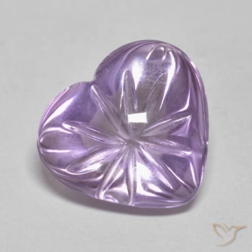 9,17 ctw natürlicher Mittelviolett Amethyst, Herz, Transparent