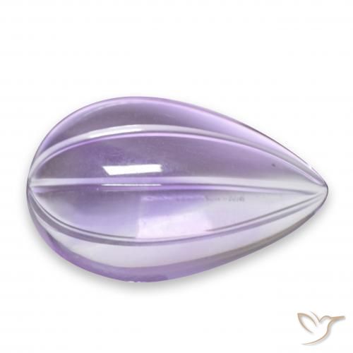 9,17 ctw natürlicher Mittel-helles Violett Amethyst, Birnenform, Transparent