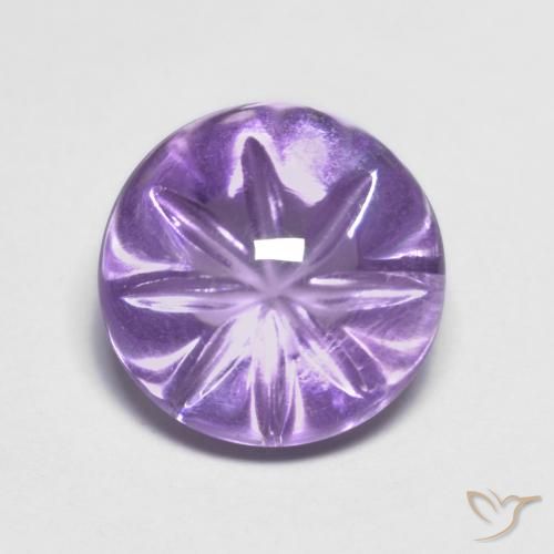 4.83ct Natürlicher Mittelviolett Amethyst, Runden, Transparent