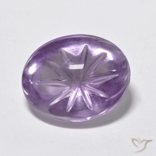 6.51ct Natürlicher Mittelviolett Amethyst, Oval, Transparent