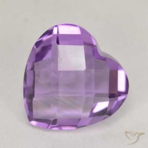 3.53ct Natürlicher Rosaig-violett Amethyst, Herz, VS