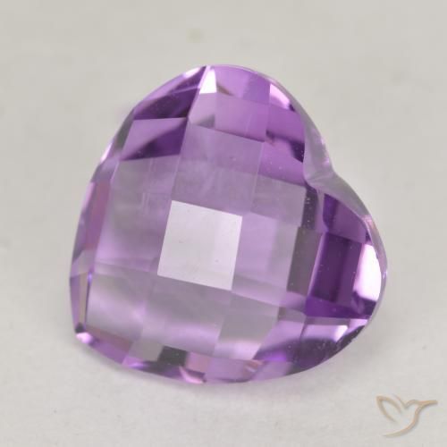 9,17 ctw natürlicher Rosaig-violett Amethyst, Herz, VS