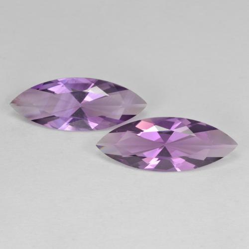 5.59 ct natürliche Mittel-Dunkelviolett Amethyst-Edelsteine, Marquise, VVS-VS