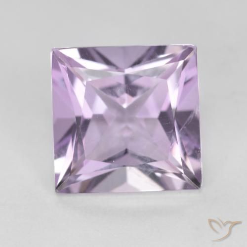 2.18ct Natürlicher Rosaig-violett Amethyst, Quadrat, VS